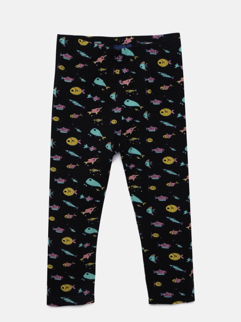 

Juniors by Lifestyle Girls Black Printed Leggings
