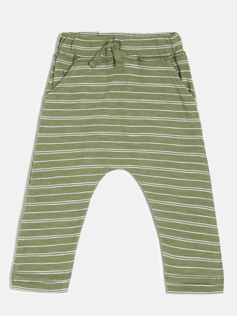 

Juniors by Lifestyle Boys Green Striped Track Pants