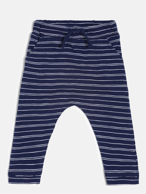 

Juniors by Lifestyle Boys Navy Blue & White Striped Track Pants