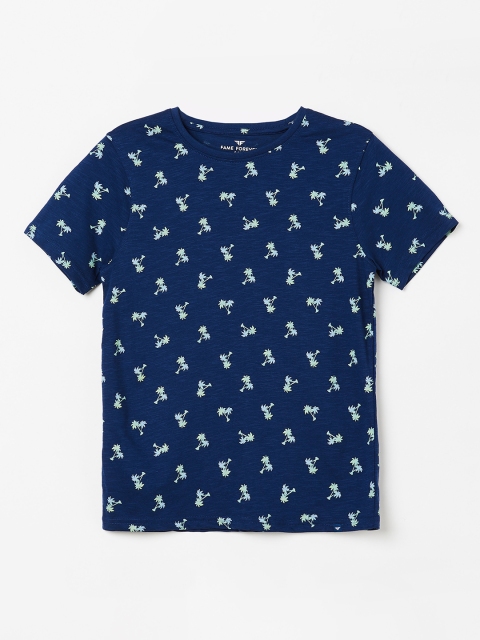 

Fame Forever by Lifestyle Boys Navy Blue Printed Round Neck T-shirt