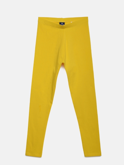 

Fame Forever by Lifestyle Girls Mustard Yellow Solid Leggings