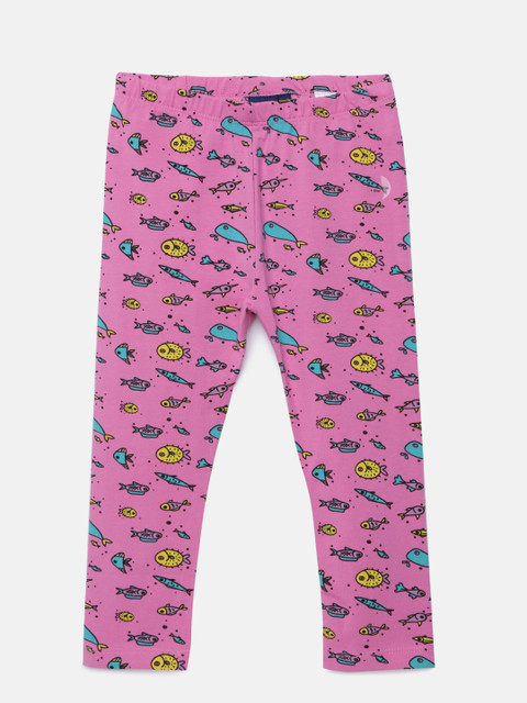 

Juniors by Lifestyle Girls Pink Printed Leggings