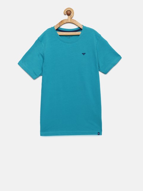 

Fame Forever by Lifestyle Boys Turquoise Blue Solid T-shirt