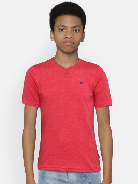 

Fame Forever by Lifestyle Boys Red Solid V-Neck T-shirt