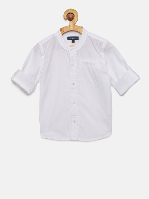 

Juniors by Lifestyle Boys White Regular Fit Solid Casual Shirt