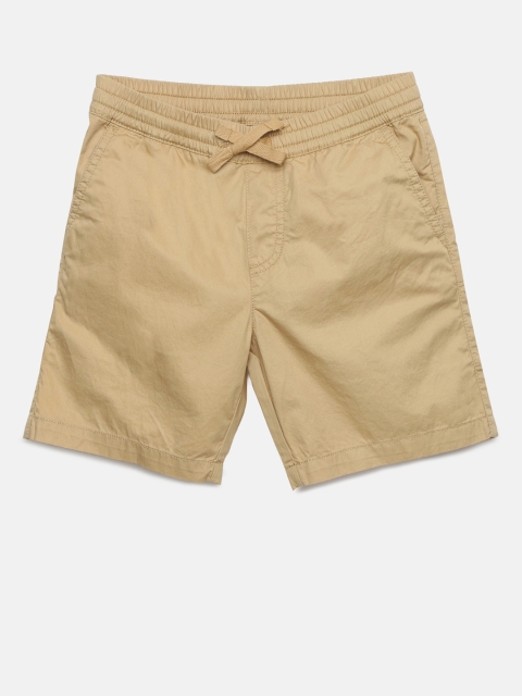 Fame Forever by Lifestyle Boys Beige Solid Regular Fit Shorts