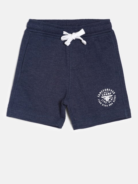 

Fame Forever by Lifestyle Boys Navy Blue Solid Regular Fit Shorts