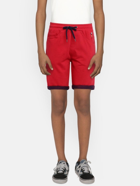 

Bossini Boys Red Solid Regular Fit Regular Shorts