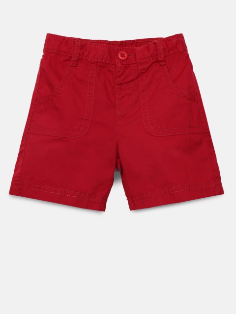 

Juniors by Lifestyle Boys Red Solid Regular Fit Chino Shorts