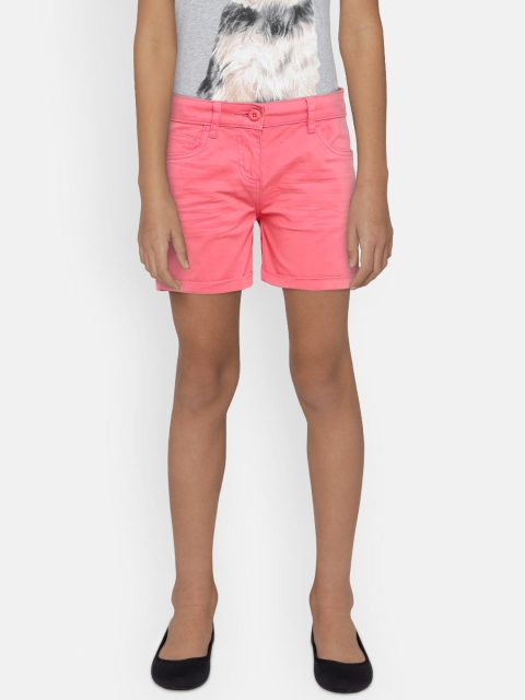 

Bossini Girls Pink Solid Regular Fit Cargo Shorts