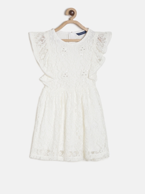 

Fame Forever by Lifestyle Girls White Solid A-Line Dress