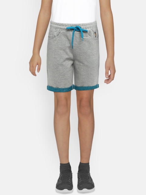 

Bossini Boys Grey Melange Solid Regular Fit Regular Shorts