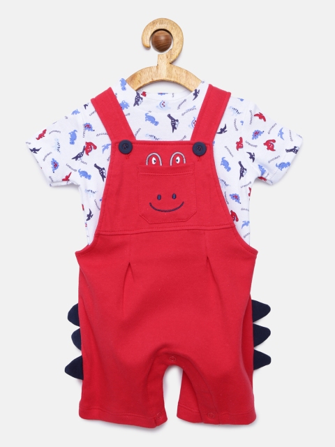 

Juniors by Lifestyle Boys Red Dungarees With Tshirt