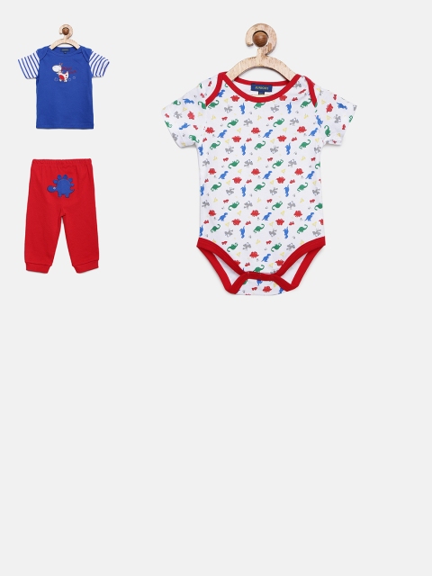 

Juniors by Lifestyle Boys Set of Bodysuit & T-shirt with Joggers, Blue