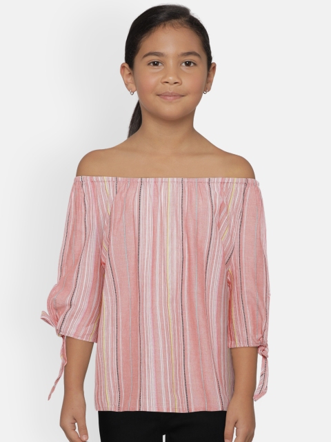 

Fame Forever by Lifestyle Girls Pink & White Striped Top