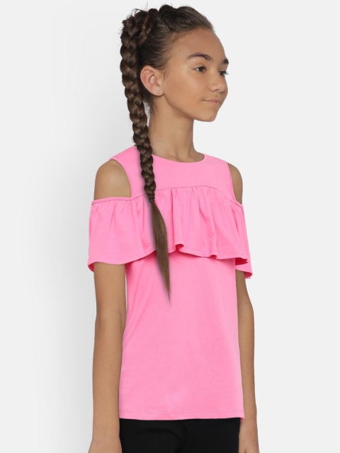 

Fame Forever by Lifestyle Girls Pink Solid Top