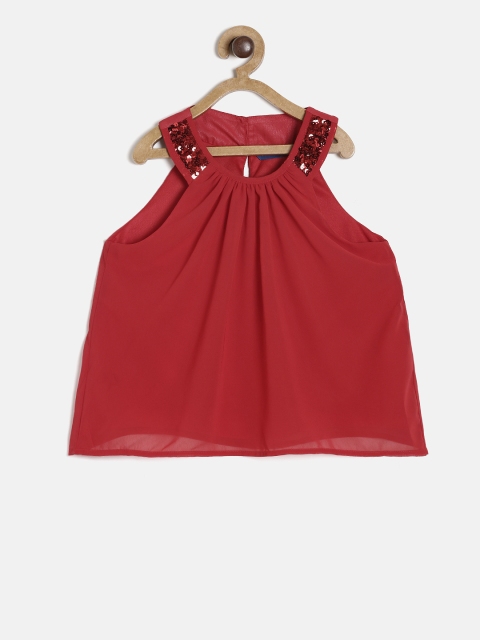 

Fame Forever by Lifestyle Girls Red Solid Top
