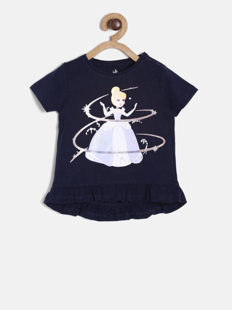 

Juniors by Lifestyle Girls Black Printed Top