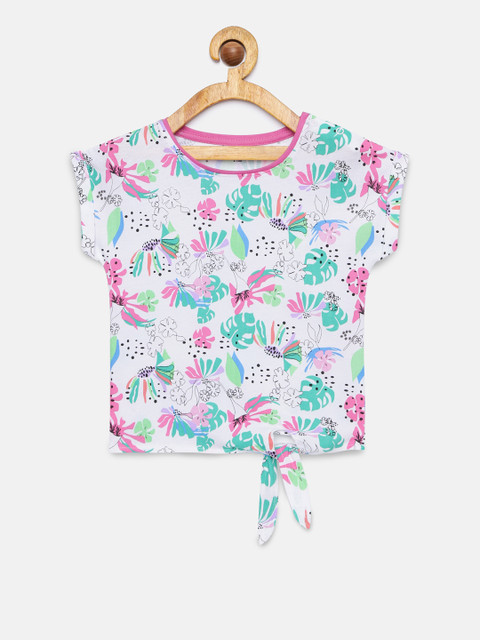 

Juniors by Lifestyle Girls White Printed Top