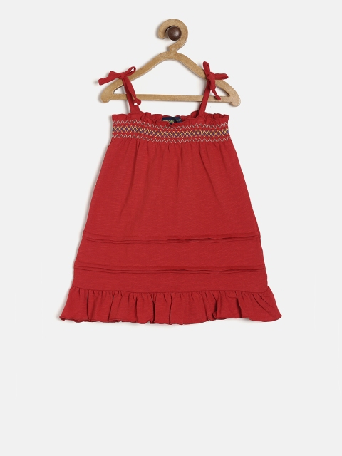 

Juniors by Lifestyle Girls Red Solid A-Line Top