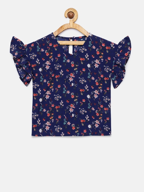 

Fame Forever by Lifestyle Girls Navy Blue Printed Top