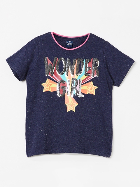 

Fame Forever by Lifestyle Girls Blue Printed Top