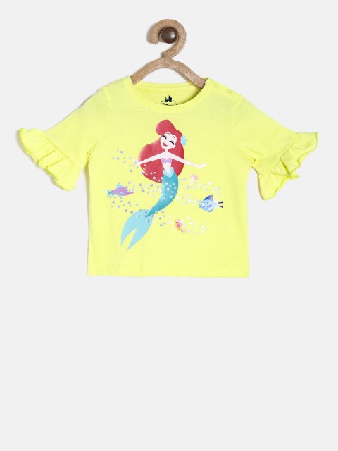 

Juniors by Lifestyle Girls Yellow Printed Top