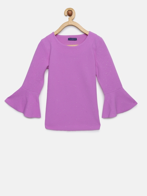 

Fame Forever by Lifestyle Girls Purple Embellished Top