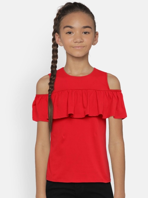 

Fame Forever by Lifestyle Girls Red Solid Top