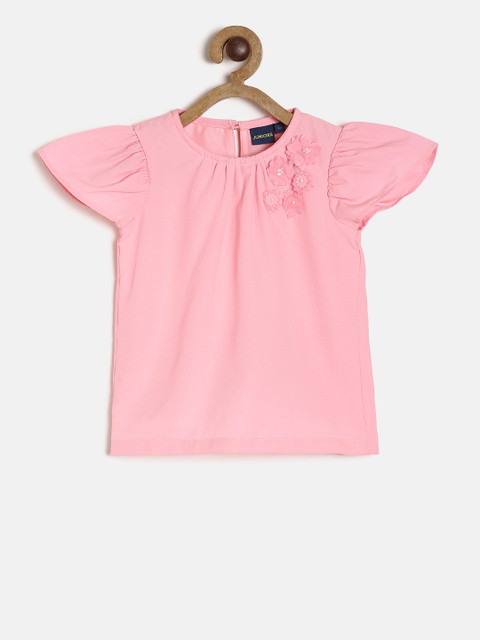 

Juniors by Lifestyle Girls Pink Solid Top