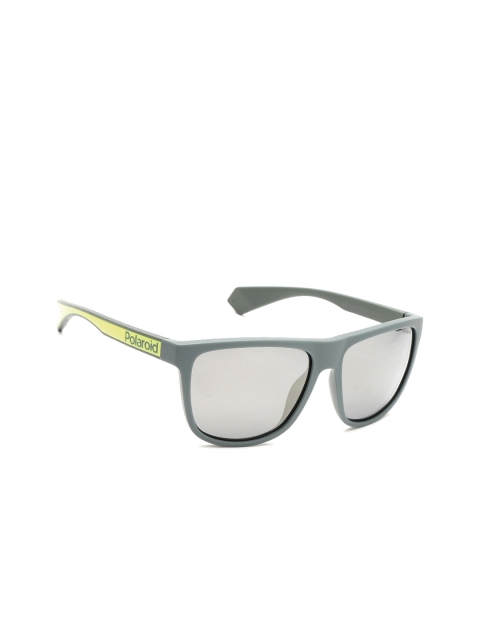 

Polaroid Unisex Mirrored Wayfarer Sunglasses PLD 6062/S GP7 57LM, Grey