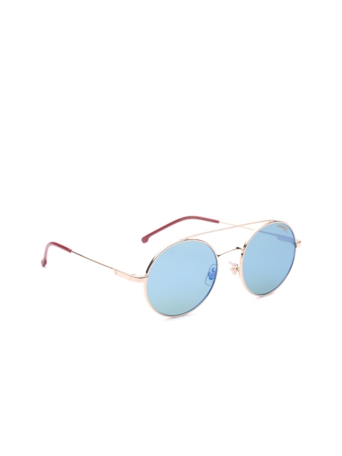 

Carrera Unisex Mirrored Round Sunglasses 2004T/S Y11 51HZ, Blue