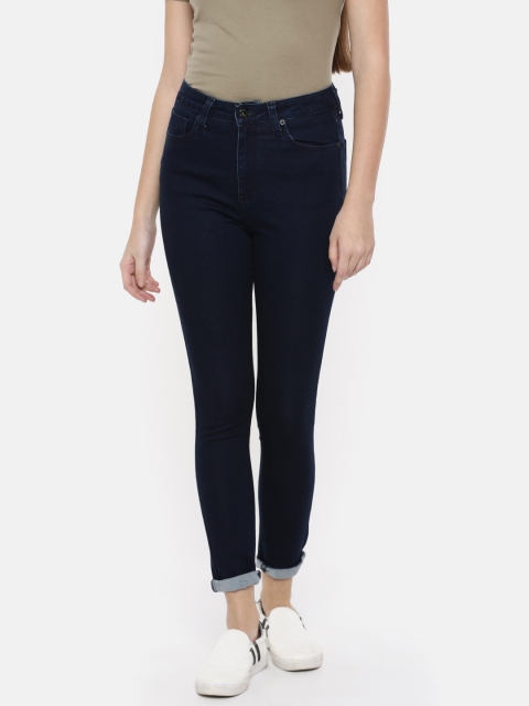 

Pepe Jeans Women Blue Dion Skinny Fit High-Rise Clean Look Stretchable Jeans