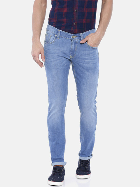 

SPYKAR Men Blue Skinny Fit Low-Rise Clean Look Stretchable Jeans