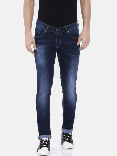 

SPYKAR Men Blue Skinny Fit Low-Rise Clean Look Stretchable Jeans