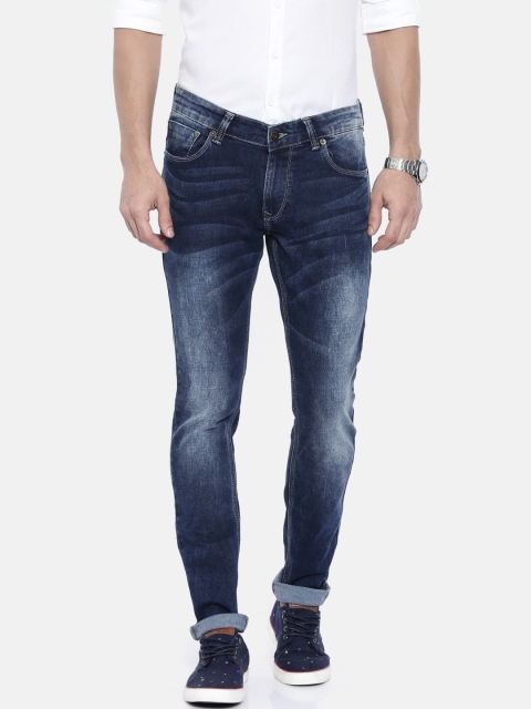 

SPYKAR Men Blue Skinny Ultra Slim Fit Low-Rise Clean Look Stretchable Jeans