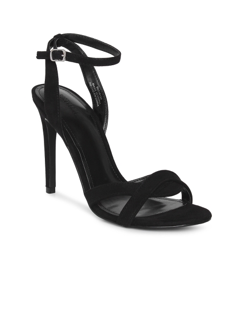 

FOREVER 21 Women Black Solid Sandals