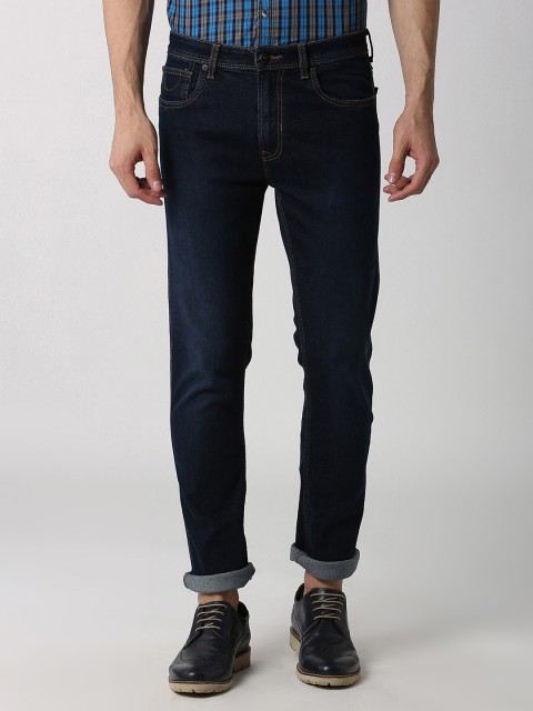 

Peter England Casuals Men Navy Blue Skinny Fit Low-Rise Clean Look Stretchable Jeans