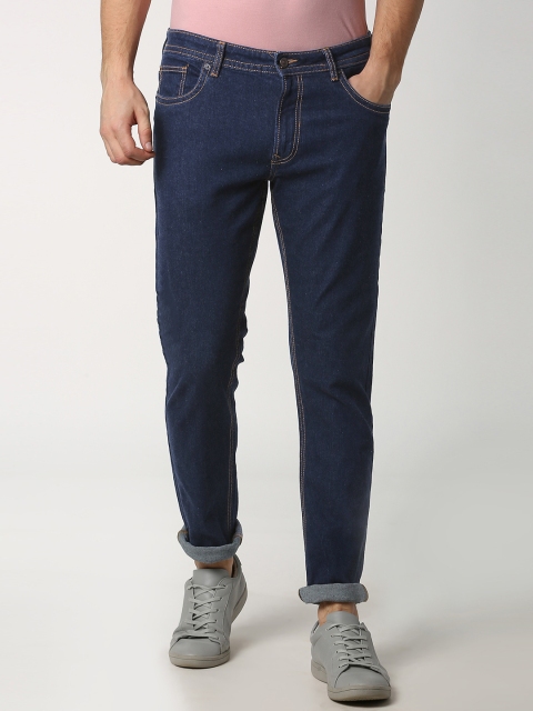 

Peter England Casuals Men Navy Blue Slim Fit Mid-Rise Clean Look Stretchable Jeans