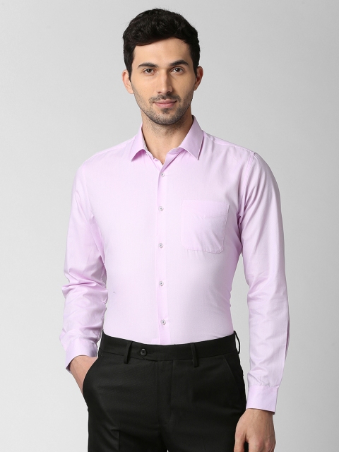 

Peter England Men Lavender Regular Fit Self Design Formal Shirt