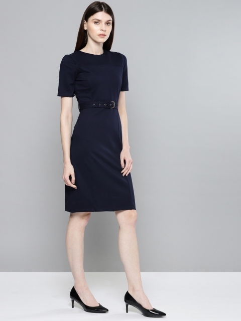 

Chemistry Women Navy Sheath Dress, Navy blue
