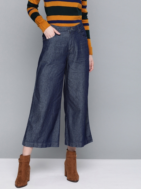 

Chemistry Women Blue Flared Mid-Rise Clean Look Jeans