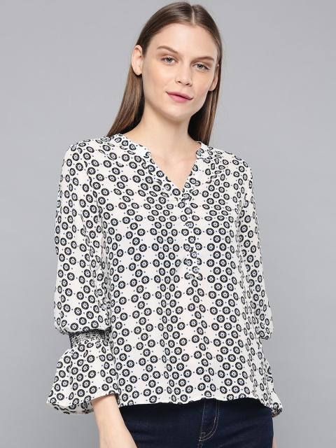 

Chemistry Women White Printed Top