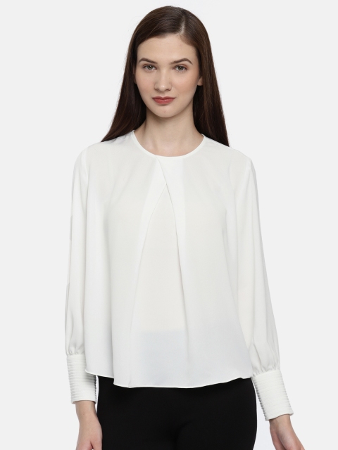 

Allen Solly Women White Solid Top