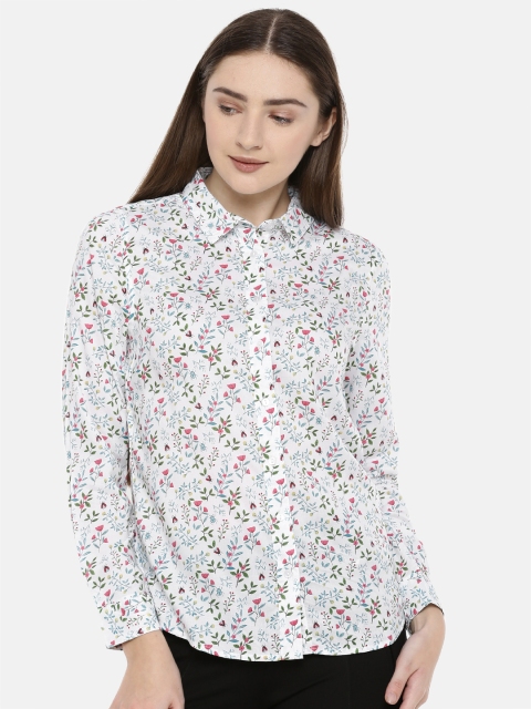 

Allen Solly Woman Women White Regular Fit Printed Casual Shirt