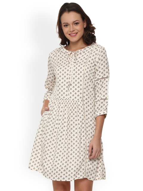 

Allen Solly Woman Women Beige Checked Shirt Dress