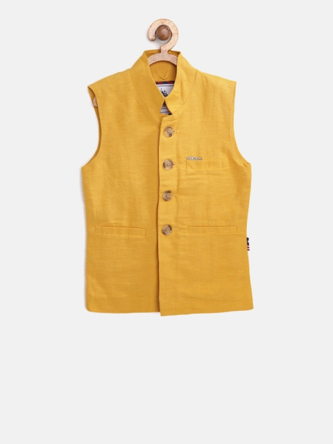 

U.S. Polo Assn. Kids Boys Mustard Yellow Nehru Jacket