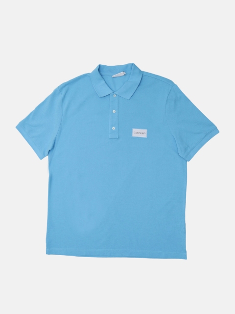 

Calvin Klein Jeans Men Blue Solid Polo Collar T-shirt