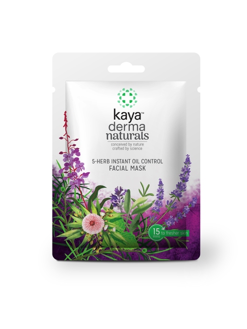 

Kaya Skin Clinic Unisex 5 Herb Instant Oil Control Facial Mask 20g, White