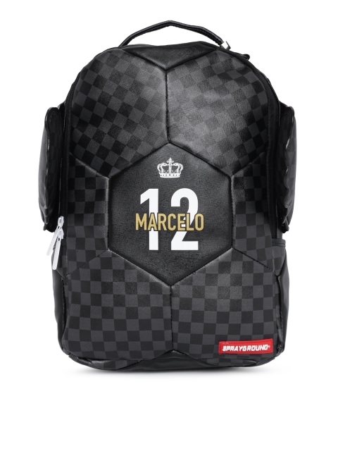 

SPRAY GROUND Unisex Black Graphic Backpack